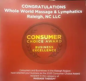 Whole World Massage Consumer Choice Award